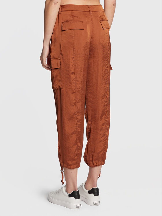 Pantaloni di tessuto P2EKSA2W Marrone Regular Fit
