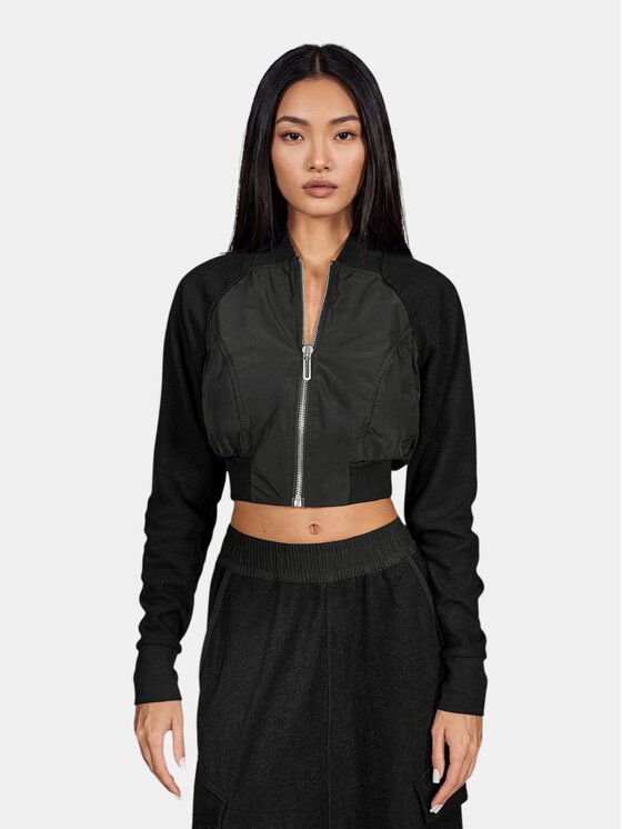 MADE BY SOCIETY MADE BY SOCIETY Kurtka anorak UNIFORM 01 Hoodie - H27682 Czarny Basic Fit