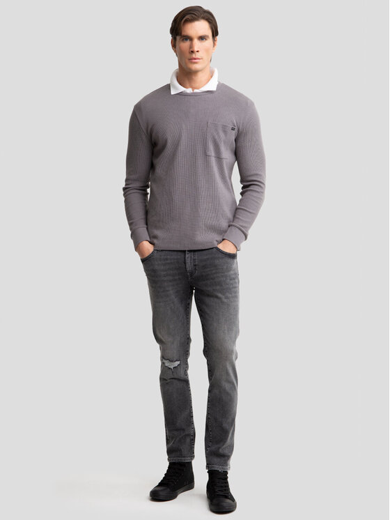 Longsleeve, rozmiar L, Szary, DEMIR/903/180