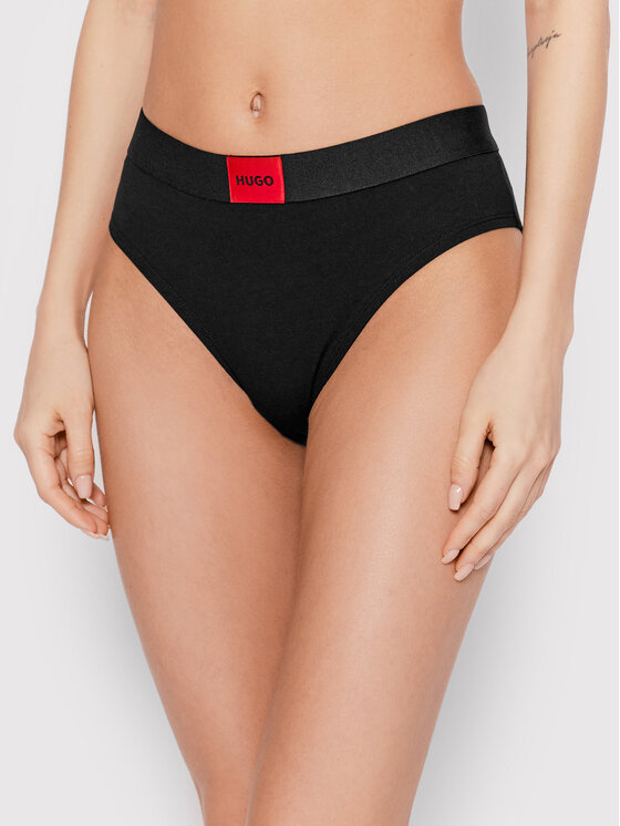 Hugo Klasické nohavičky Brief HW Red Label 50469672 Čierna