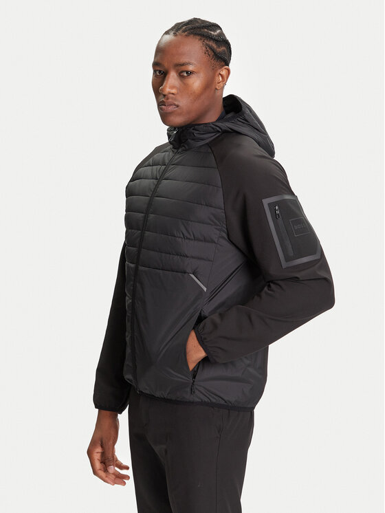 BOSS Kurtka przejściowa J_Urbanex Hybrid HD 50541032 Czarny Regular Fit