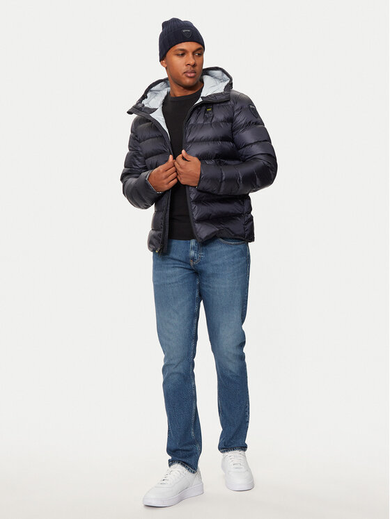 Blauer Blauer Пухено яке 24WBLUC03023 888LU Тъмносин Regular Fit