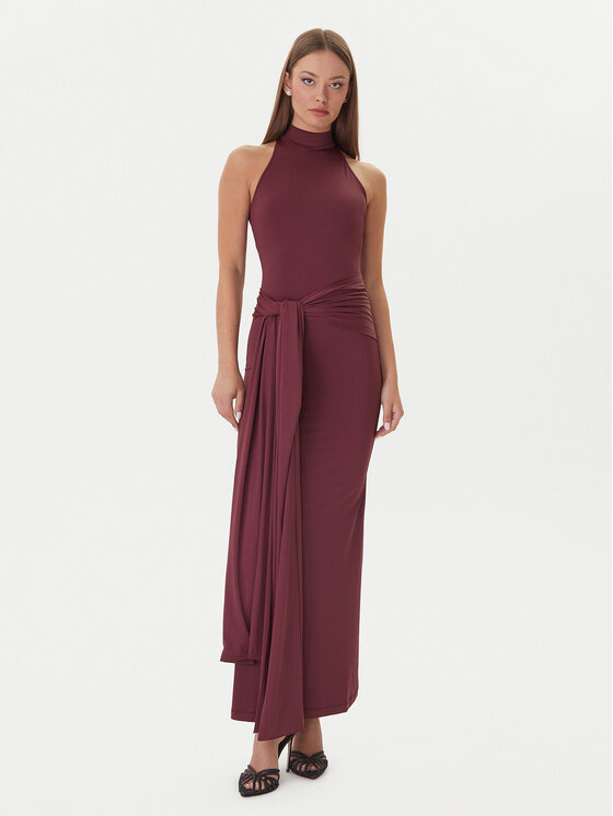 Bardot Bardot Večerní šaty Isadora 60102DB Bordó Regular Fit