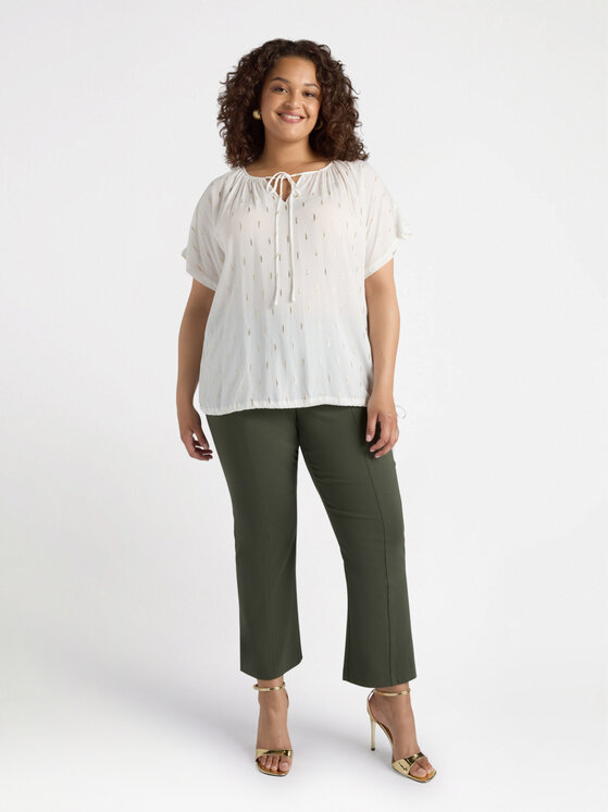 Fiorella Rubino Fiorella Rubino Pantaloni di tessuto P170L002192N035 Verde Regular Fit