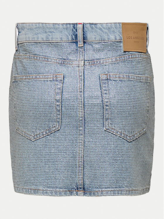 ONLY ONLY Fustă de blugi Hollywood 15342137 Albastru Regular Fit