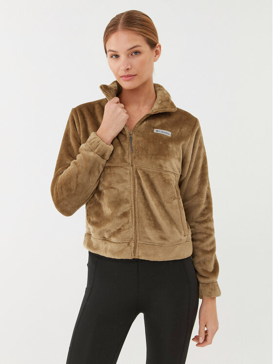 Columbia Fleecová mikina Fireside FZ Jacket Hnedá Regular Fit