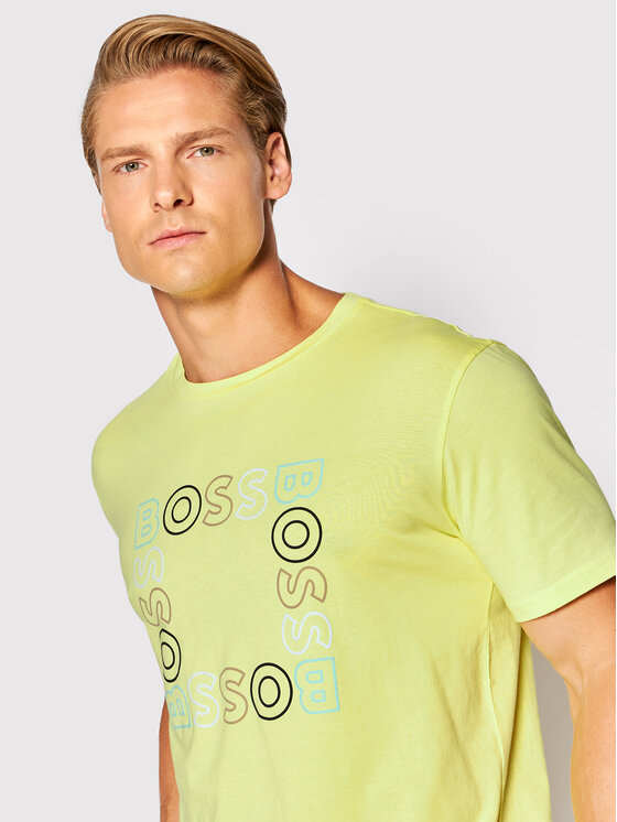 T-shirt Square 50481910 Giallo Casual Fit