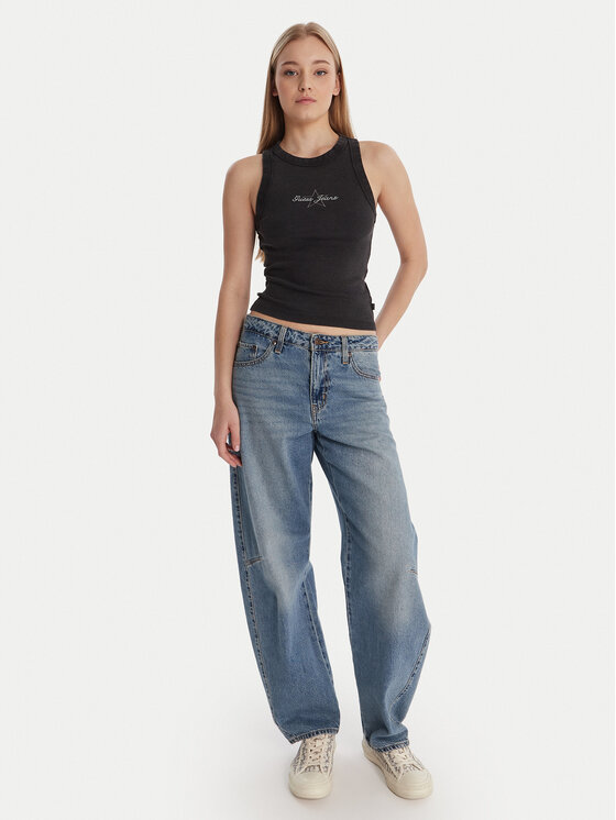 Guess Jeans Guess Jeans Top 180345 Čierna Classic Fit