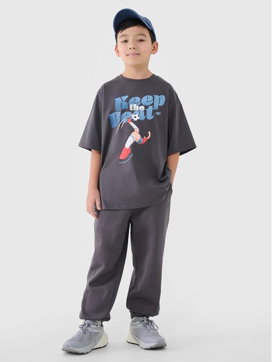 4F 4F T-shirt 4FJASAW24TTSHM2596-022S Nero Oversize