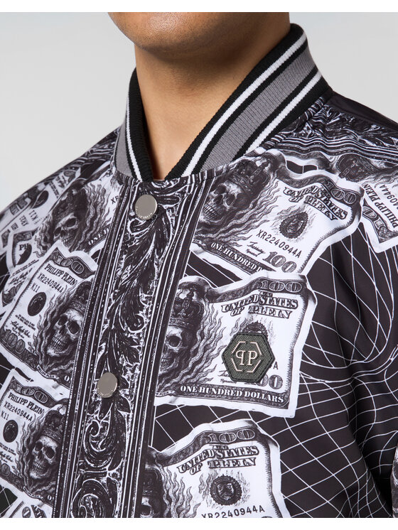 PHILIPP PLEIN PHILIPP PLEIN Bundy bomber 31141 Čierna Regular Fit
