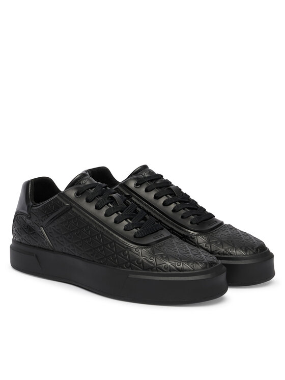 Calvin Klein Calvin Klein Sneakersy Beasket Cup Oxf Lup Hf Aop Lth HM0HM02132 Černá