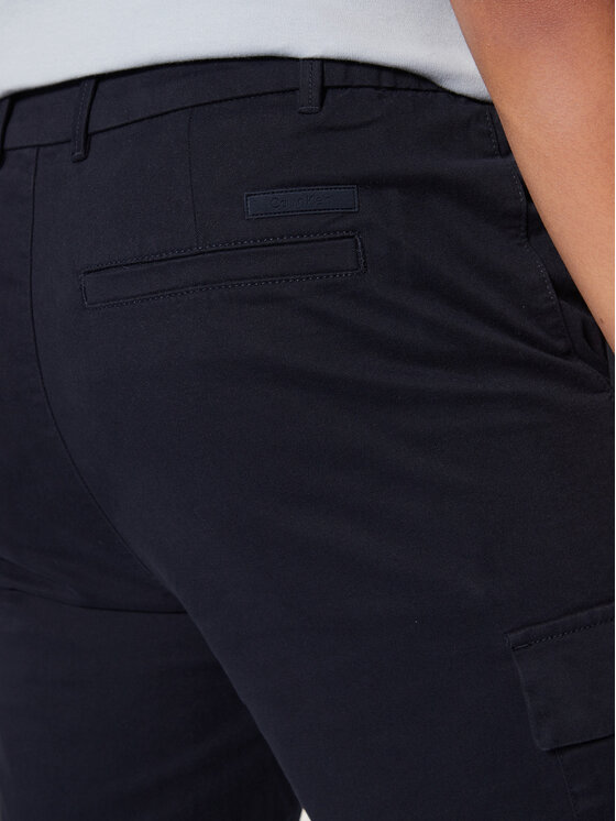 Calvin Klein Calvin Klein Pantalon scurți din material Modern Twill K10K114067 Bleumarin Regular Fit