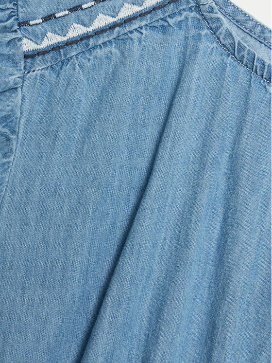 Pepe Jeans Pepe Jeans Letní šaty Quincy PG951657 Modrá Regular Fit