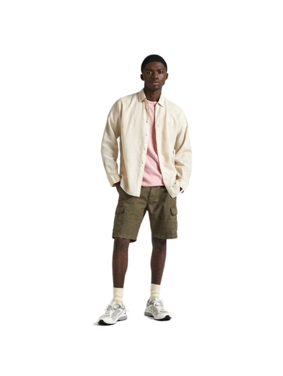 Pepe Jeans Pepe Jeans Košile Paytton PM308523 Béžová Regular Fit