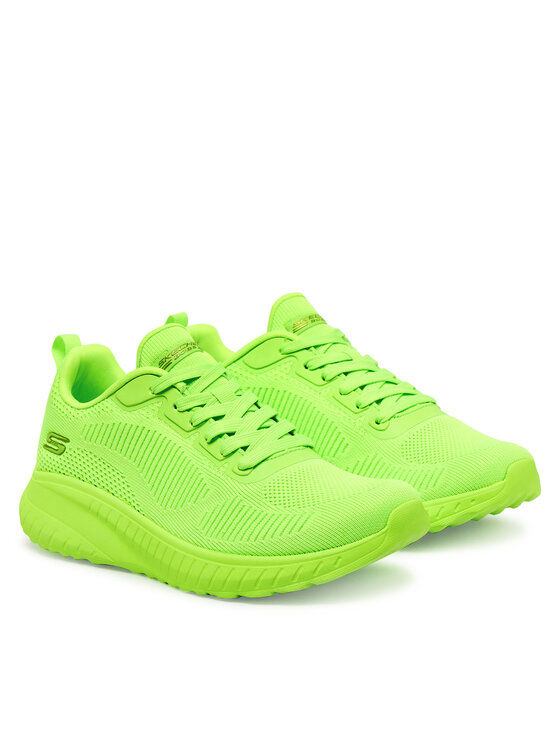 Skechers Skechers Sneakersy Bobs Squad Chaos-coo 117216/LIME Zelená