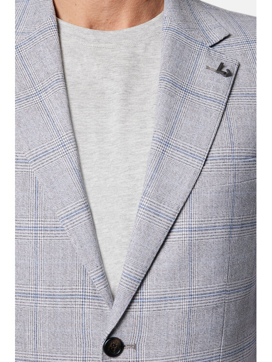 Lancerto Lancerto Marynarka Wilton MA131124000023 Szary Slim Fit