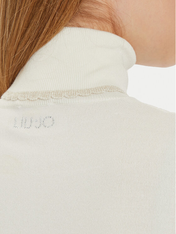Liu Jo Liu Jo Rollkragenpullover WF4008 MS49I Écru Regular Fit
