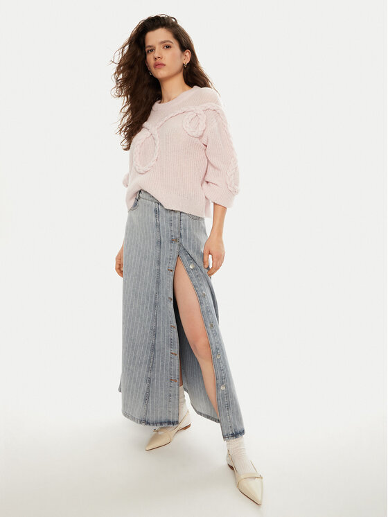 Munthe Munthe Пуловер Sakira 244160724472 Розов Relaxed Fit
