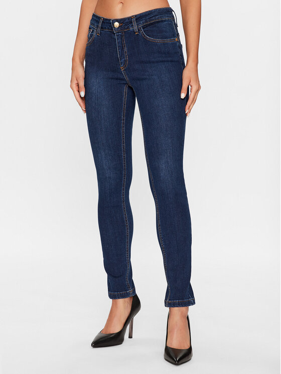 Rinascimento Jeans hlače CFC0115459003 Mornarsko modra Skinny Fit