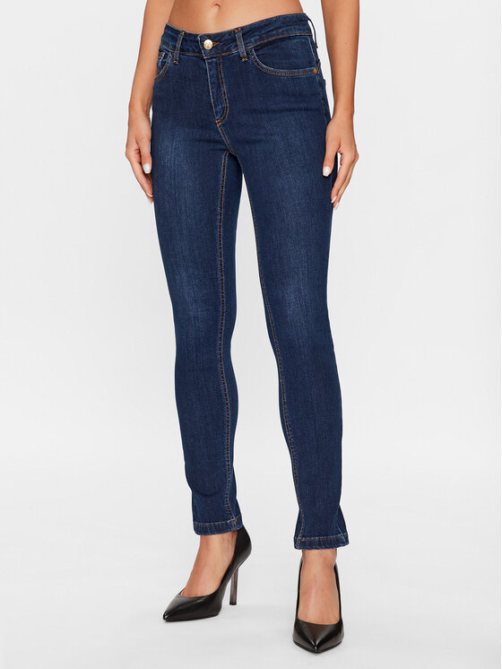 Rinascimento Rinascimento Jeansy CFC0115459003 Tmavomodrá Skinny Fit