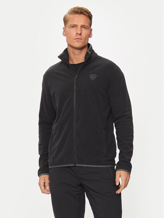 Rossignol Rossignol Fleecová mikina Strawpile RLNML07 Černá Regular Fit