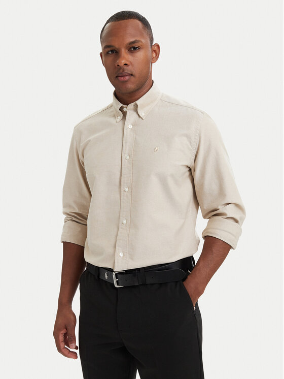 BOSS Cămașă H-Liam 50566988 Bej Regular Fit