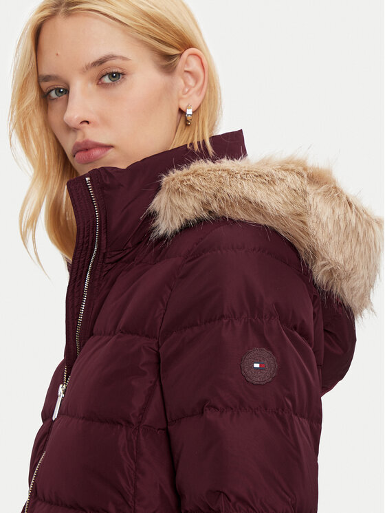 Tommy Hilfiger Tommy Hilfiger Pehelykabát Heritage WW0WW43234 Bordó Regular Fit