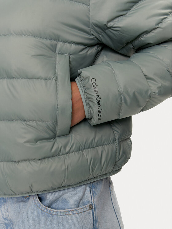 Calvin Klein Jeans Calvin Klein Jeans Μπουφάν πουπουλένιο J20J222585 Γκρι Regular Fit