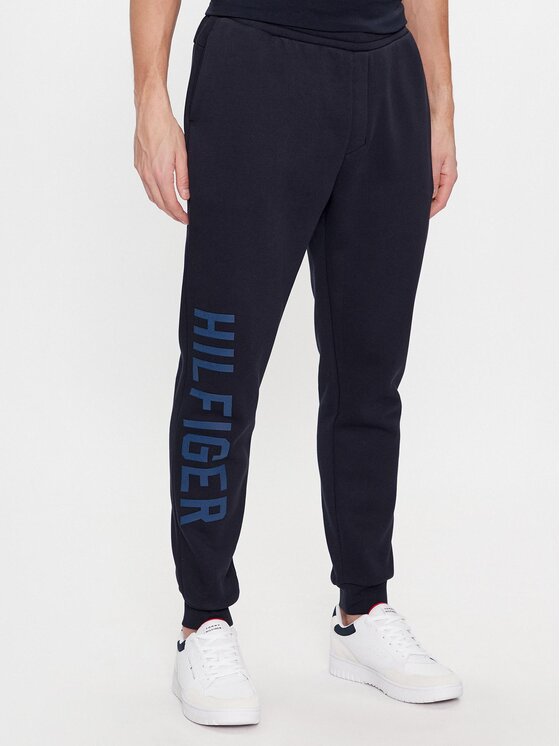 Tommy Hilfiger Tommy Hilfiger Dressipüksid Graphic MW0MW32629 Tumesinine Regular Fit