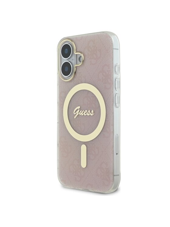 Guess Guess Etui na telefon iPhone 16 Różowy