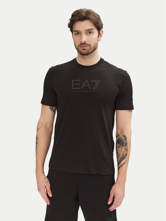 EA7 Emporio Armani EA7 Emporio Armani T-krekls 7M000224 AF10375 UC001 Melns Regular Fit