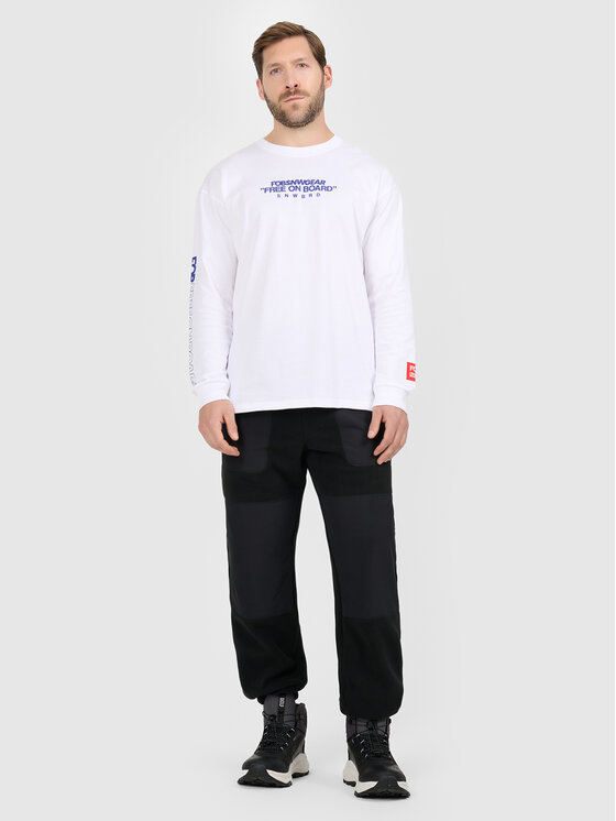 4F 4F Longsleeve FOB Biały Loose Fit