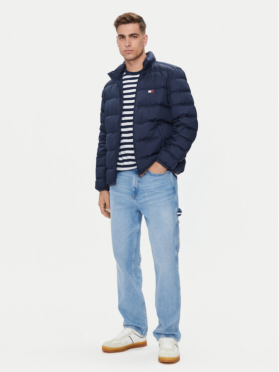 Tommy Jeans Tommy Jeans Kurtka puchowa Flag DM0DM19614 Granatowy Regular Fit
