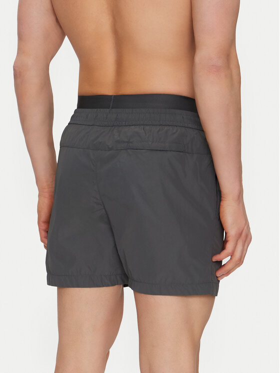 Calvin Klein Swimwear Calvin Klein Swimwear Szorty kąpielowe KM0KM01104 Szary Regular Fit