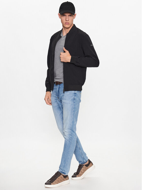 Guess Guess Μπόμπερ μπουφάν M3YL04 WFGG2 Μαύρο Regular Fit