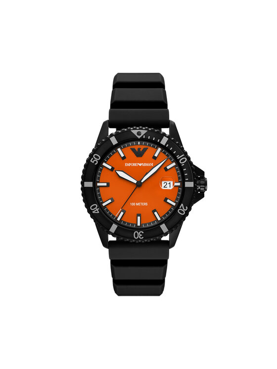 Emporio Armani Emporio Armani Ročna ura World Explorer AR11684 Črna