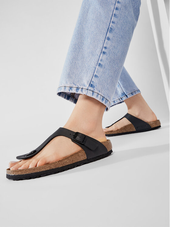 Birkenstock Birkenstock Infradito Gizeh 0043693 Nero