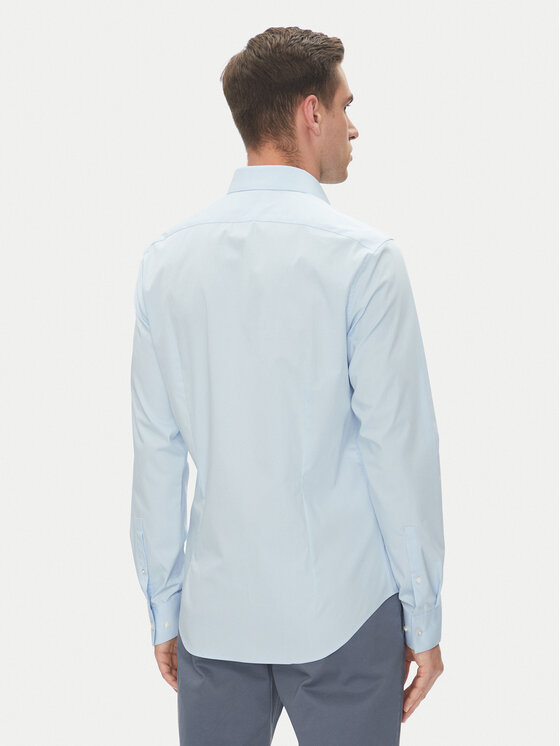 Calvin Klein Calvin Klein Koszula Essential LV019EU000 Błękitny Slim Fit