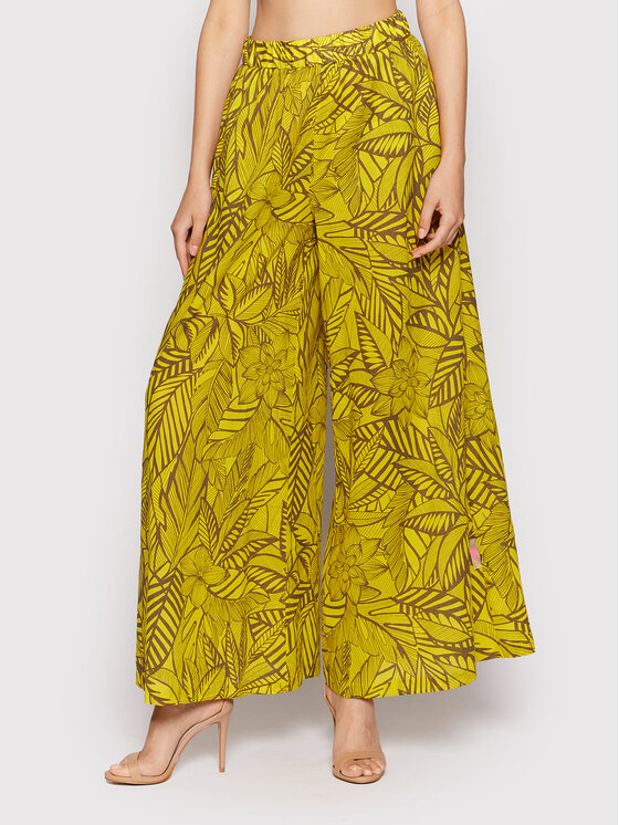TWINSET TWINSET Штани з тканини 221AT2650 Жовтий Palazzo Fit