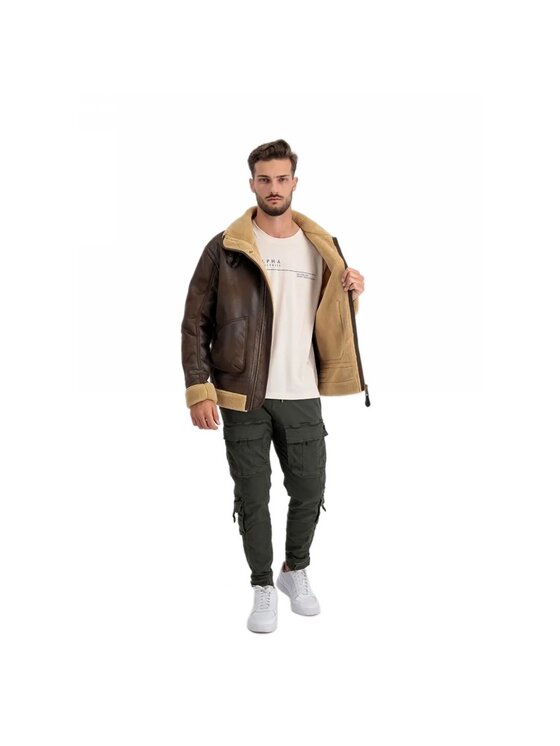 Alpha Industries Alpha Industries Zimní bunda B3 Arctic 108109 Hnědá Regular Fit