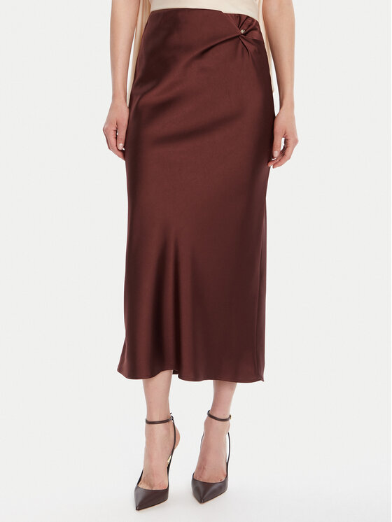 Rinascimento Rinascimento Midi krilo CFC0125416003 Rjava Regular Fit