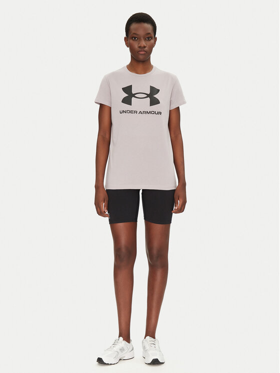 Under Armour Under Armour Tričko Rival Logo SS 1356305 Sivá Regular Fit