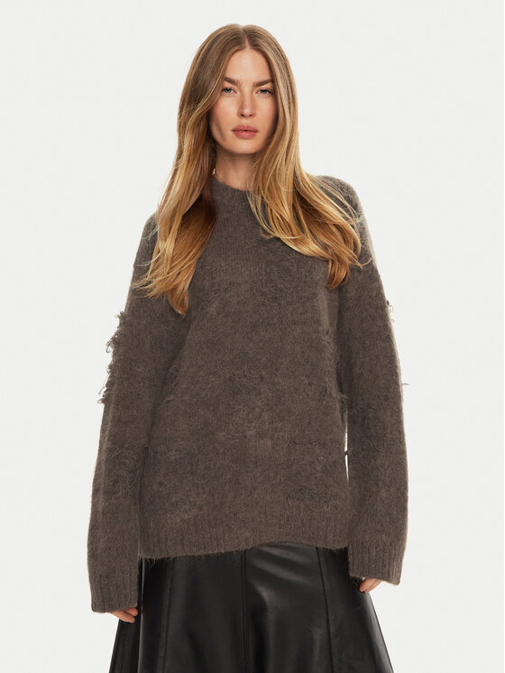 Munthe Munthe Svetr Taccu 243160724373 Hnědá Loose Fit
