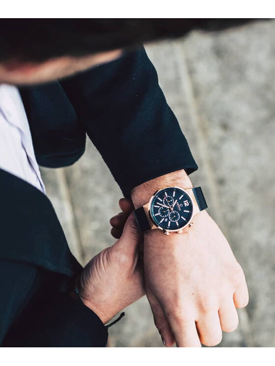 Obaku Obaku Hodinky V180GCVLML Tmavomodrá
