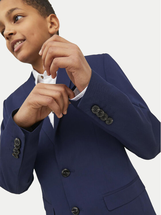 Jack&Jones Junior Jack&Jones Junior Kostiumas Solar 12198318 Tamsiai mėlyna Super Slim Fit