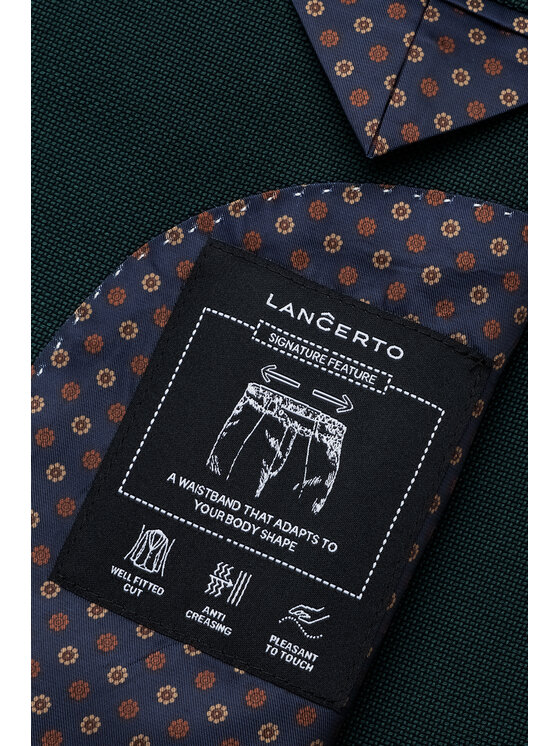 Lancerto Lancerto Garnitur Catanzaro GA073126000003 Zielony Slim Fit