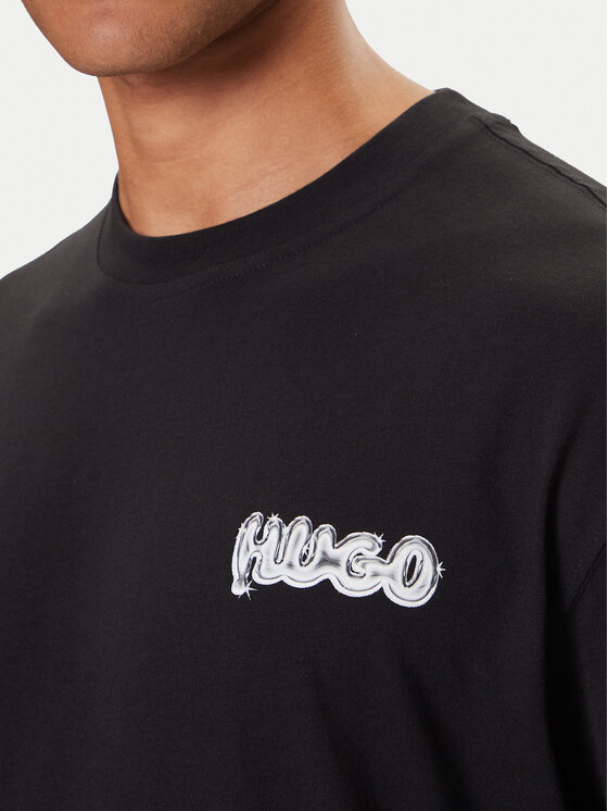 HUGO HUGO Marškinėliai Nyrotee 50549769 Juoda Loose Fit