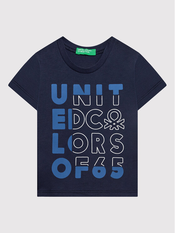 United Colors Of Benetton Tricou 3I1XG100G Bleumarin Regular Fit