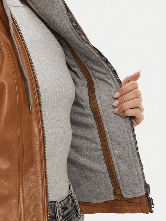 Serge Pariente Serge Pariente Bőrkabát 77040 Barna Regular Fit