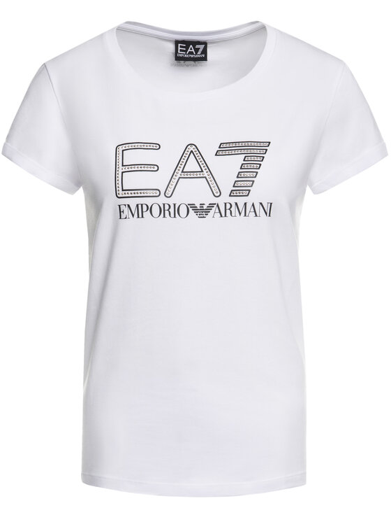 EA7 Emporio Armani EA7 Emporio Armani Marškinėliai 3HTT30 TJ12Z 1100 Balta Regular Fit